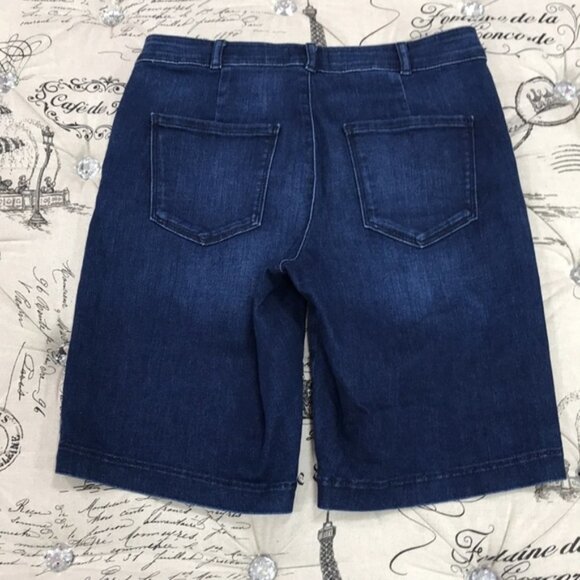 NYDJ Marilyn Stretch Denim Bermuda Shorts - Picture 8 of 8